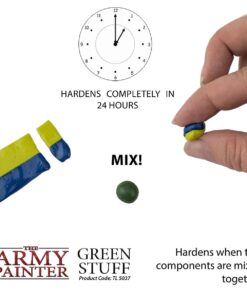 The Army Painter 2 Part Modeling Clay, 20cm - Moldable Model Putty for Miniatures, Easy-to-Knead Green Stuff Putty Epoxy Clay for Sculpting, Green Stuff Tools - The Original Green Stuff Kneadatite 21 612UpKJ3bRL