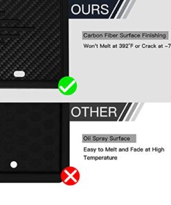 Intermerge License Plate Frames, 2 Pack, Universal US Car Black TPU Bracket Holder. Rust-Proof, Rattle-Proof, Weather-Proof with Drainage Holes Car Accessories 26 612UuF5x1xL