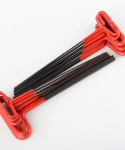 ATE Pro. USA 83341 Wrench, Hex Key, Dipped T-Handle, SAE 10-Piece Set Black