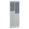 Pyramid Time Systems Pyramid Badge Rack, 40 Pockets, 8-1/4 x 1/2 x 22-1/2 Inches, Gray (PTI5004SP) 40 slot 40 612XUVWQPDL