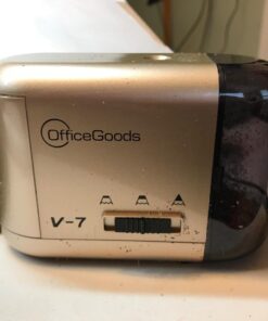 OfficeGoods Electric Pencil Sharpener - Battery or Cord Powered Portable Sharpener - Perfectly Sharpens Colored Pencils, Drafting Pencils for Artists, Office, School & Home - Gold 30 612XvLRnCvL
