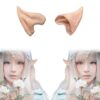 HOMEYA Elf Ears Halloween Cosplay Costumes Pointed Prosthetic Ear Tips Christmas Cosplay Gift for Women Kids Teens Men (1 Pair) 1 Pair