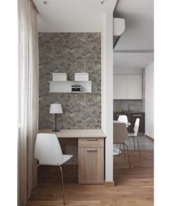 RoomMates RMK9096WP Gray and Almond Weathered Stone Peel and Stick Wallpaper 40 612YZ2ZgY6L