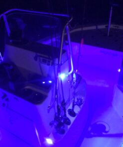 Partsam 4Pcs 1-1/4" Livewell Blue Outdoor Path Garden Yard Stair LED Deck Step Lights Clear Lens, Mini Round Led Boat Lights 12V Interior Exterior Under Water IP68 29 612ayPdeG L