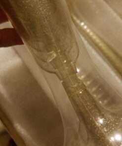 Oojami 140 pc Plastic Classicware Glass Like Champagne Wedding Parties Toasting Flutes Party Cocktail Cups (Gold Glitter) Gold Glitter 20 612d0WtQfwL