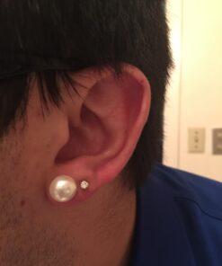 PAVOI Handpicked AAA+ 14K Gold Round White Freshwater Cultured Pearl Earrings | Pearl Earrings for Women Sterling Silver 6MM White Gold 23 612d7a6W 8L