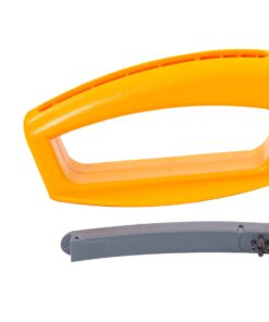 Smith’s 50582 Axe & Machete Sharpener - Axe, Machete, Hatchet, & Mower Tools - Large Handle w/ Finger Guard - Handheld Manual - Replaceable Carbide Blades - Wire-Bristled Cleaning Brush - Durable Axe and Machete Sharpener 21 612dqTiPuqL 2