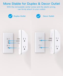 Outlet Extender with Night Light, Multi Plug Outlet, USB Wall Charger Surge Protector 4 USB Charging Port(1USB C), Power Strip Electrical Outlet Splitter Expander for Home Office Dorm Room ETL Listed 5 AC + 3 USB A +1 USB C & Light 22 612dvmuo0mL
