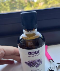 NOW Essential Oils, Lavender Oil, Soothing Aromatherapy Scent, Steam Distilled, 100% Pure, Vegan, Child Resistant Cap, 4-Ounce 4 Fl Oz (Pack of 1) 37 612e02m szL