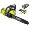Ryobi 14 Inch 40-Volt Brushless Chainsaw Without Battery and Charger 55 612eaXBqVxL