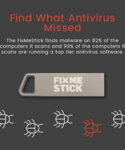 FixMeStick Computer Virus Removal Stick for Apple Macs - Unlimited Use on Up to 3 Apple Laptops or Desktops for 1 Year - Works with Your Antivirus 11 612fGq4WiNL