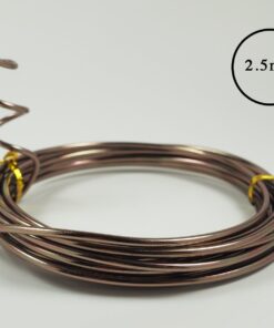 Anodized Aluminum Bonsai Training Wire 5-Size Starter Set with Canvas Bag - 1.0mm, 1.5mm, 2.0mm, 2.5mm, 3.0mm (147 feet total) - Choose Your Color (5 Sizes, Brown) 5 Sizes 23 612flsEqbgL