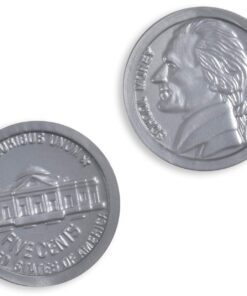 LEARNING ADVANTAGE-7522 Play Nickels - Set of 100 Plastic Coins - Designed and Sized Like Real US Currency - Teach Money Math With This Pretend Play Resource 11 612gbplzs9L