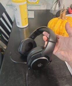 Tatybo Wireless Gaming Headset for PS4, PS5, PC - 2.4GHz Gaming Headphones with Detachable Noise Canceling Microphone, 30-Hr Battery Gaming Headsets for Laptop, Switch, Mac (Black) Black 32 612gmopErBL