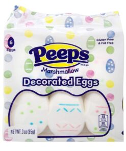 Peeps Decorated Marshmallow Eggs Easter Candy Pack of 4 6 Count (Pack of 4) 4 612j8n3uf5L