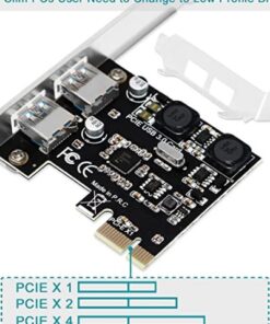 FebSmart 2-Ports Superspeed 5Gbps USB 3.0 PCI Express Expansion Card for Windows, MAC OS X and Linux Desktop PCs, Built in Self-Powered Technology, No Need Additional Power Supply (FS-U2S-Pro) FS-U2S-Pro 27 612jwLeH6tL