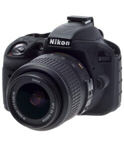 EasyCover ECND3300B Silicone Camera Case for Nikon D3300/3400 (Black) Black 10 612kpjdrwiL