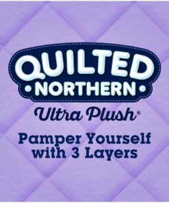 Quilted Northern Ultra Plush Toilet Paper, 24 Supreme Rolls = 105 Regular Rolls, 3-ply Bath Tissue 24 612l LShMuS