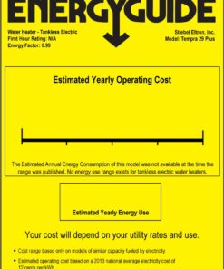 Stiebel Eltron 239223 Tankless Water Heater – Tempra 29 Plus – Electric, On Demand Hot Water, Eco, White, 23 Tempra 29 Plus (29 kW) 28 612lJaIwu0L