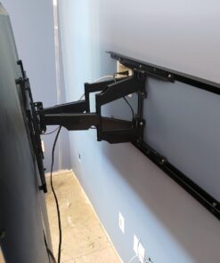 Mount Factory Heavy-Duty Full Motion TV Wall Mount - Articulating Swivel Bracket Fits Flat Screen Televisions from 42" to 70" (VESA 400 x 600 Compatible) - Tilt Swing Out Arm with 10' HDMI Cable 67 612mT120J7L