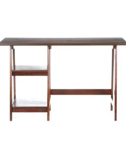 SEI Furniture Langston Spacious A Frame 2 Fixed Shelves Desk, Espresso 30 612mYVnxL5S