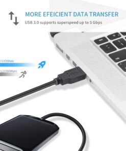 wawpi USB Cable Male to Male 10 feet,USB to USB 3.0 Cable A Male to A Male for Data Transfer Hard Drive Enclosures, Printers, Modems, Cameras, Laptop Cooler… 13 612mbYLDjxL