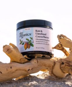 Sky Organics Cocoa Butter for Body, 100% Raw & Unrefined Ultra-Moisturizing Butter to Deeply Hydrate & Condition Skin, Promotes Smooth Skin Tone & Texture, Suitable for Tight or Extra Dry Skin, 16 Oz. 36 612n8HDwNUL