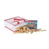 MindWare KEVA Structures 400 Plank Wooden Building Blocks Set - Includes 400 Pine KEVA Planks, Canvas Storage Bag and Full-Color Idea Book