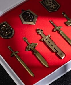 Xcoser Anime Game Metal Shield & Sword Necklace Set of 11 Cosplay Accessories 10 612omCvETRL