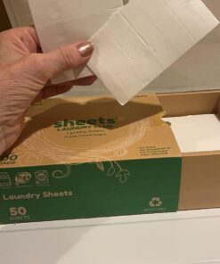 Sheets Laundry Club - As Seen On Shark Tank - Laundry Detergent - (Up to 100 Loads) 50 Laundry Sheets- Fresh Linen Scent - No Plastic Jug - New Liquid-Less Technology - Lightweight - Easy To Use - 50 Count (Pack of 1) 36 612pZ4cMrQL
