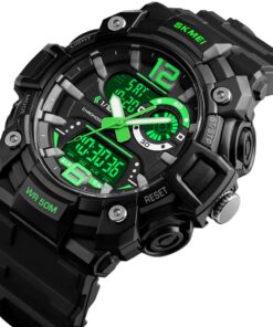 Gosasa Big Dial Digital Watch S Shock Men Military Army Watch Water Resistant LED Sports Watches Green 20 612qh9siGL