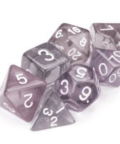 Wiz Dice Series II - Polyhedral Dice Set for Tabletop RPG Adventure Games with a Dice Bag - DND Dice Set, Suitable for Dungeons and Dragons, MTG and Dice Games Alike - Drowskin - 7 ct 6 612srxuSEBL