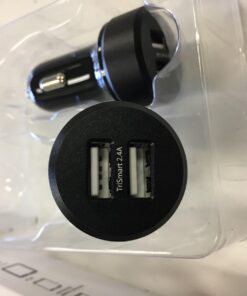 Trianium Car Charger 24W (2 Pack) Dual Charger Adapter, AtomicDrive SmartUSB Compatible iPhone 12 11 Pro Max/XR/XS Max/X/8/7/6s/6 Plus, iPad Pro/Air2/Mini,Galaxy S20,Note,LG,Nexus,HTC,Huawei,and More 40 612tEv1bLzL