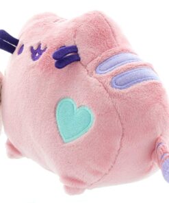 Alternative view of GUND Pusheen Heart Pastel Cat Plush Stuffed Animal, Pink, 6"