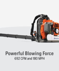 Husqvarna 350BT Gas Leaf Blower, 50.2-cc 2.1-HP 2-Cycle Backpack Leaf Blower with 692-CFM, 180-MPH, 21-N Powerful Clearing Performance and Ergonomic Harness System 19 612zLeUt5oL