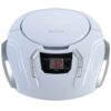 Proscan Elite Portable CD Boombox with AM/FM Radio - White