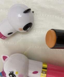 Lip Smacker Lippy Pals Flavored Lip Balm | Unicorn, Bunny, Llama | Clear Matte | for Kids Stocking Stuffer Christmas Gift | Set of 3 Foxy Apple / Hoppy Carrot Cake / Straw-Ma Llama Berry 0.28 17 613 OF4XgL