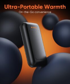 Hand Warmers Rechargeable, 2 Pack 6400mAh Electric Hand Warmer, 16 Hours Lasting, Great for Outdoors, Camping, Gifts for Men Women Black 2 Pack 27 6132RLOPdCL