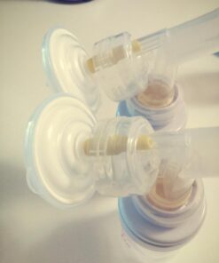 Maymom Flange Adapter Compatible with Spectra S1, Spectra S2; Connects Maymom Breastshield/Maymom Bottle and Spectra Backflow Protector (Maymom Flange Adapter, Yellow) Yellow_2pc 33 6132w59oz L