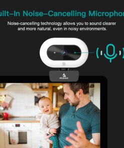 NexiGo StreamCam N930E with Software, 1080P Webcam with Ring Light and Privacy Cover, Auto-Focus, Plug and Play, Web Camera for Online Learning, Zoom Meeting Skype Teams, PC Mac Laptop Desktop Black Webcam with Light 26 6135NFDFrcS