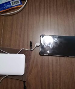 lezchi Portable Power Bank, Ultra Slim 10000mAh Portable Charger, USB C External Battery Pack with Built-in AC Plug, Charging Cable, Output Port, Compatible with All Kinds of Cellphones … White 35 6135ksDMqdL