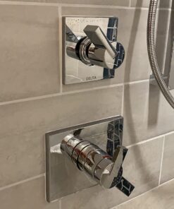 Delta Faucet Vero 3-Setting Shower Handle Diverter Trim Kit, Diverter Valve Trim Kit Chrome, 3 Way Shower Diverter, Delta Diverter Trim, Chrome T11853 (Valve Not Included) 27 6137Q8g1tfL