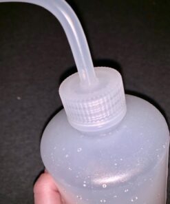 Mkono 2 Pack Watering Can, 250ML and 500ML Succulent Watering Bottle Plant Flower Squeeze Bottle Plastic Bend Mouth Safety Wash Bottle, Small and Medium, White 33 6137jqbBEDL