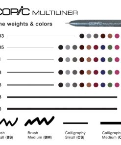 Copic Ciao Alcohol Markers, Doodle Kit Nature, 5 markers + 2 pens Art markers, alcohol markers, permanent marker, alcohol-based markers, illustration markers, brush tip marker, dual tip markers 16 6138PXD2zeL