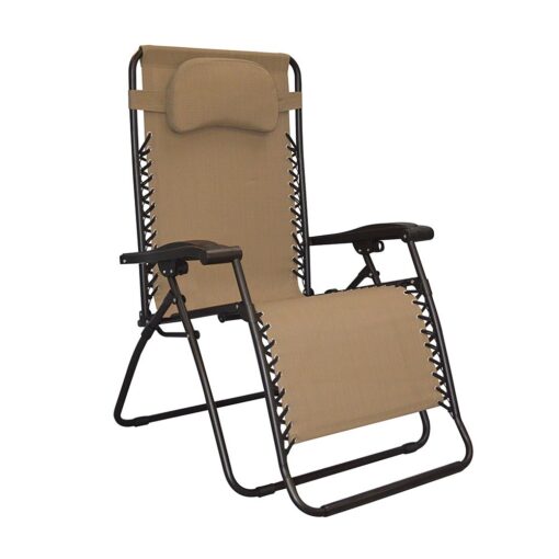 Caravan Sports Infinity Oversized Zero Gravity Chair, Beige One Size