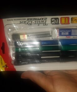 Pentel Twist-Erase Express Mechanical Pencil, 0.5mm, Assorted Barrel Colors (QE415LZBP4), 4 pack 4 Count (Pack of 1) 19 6138iXWRHjL