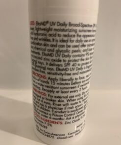 EltaMD UV Daily Face Sunscreen with Zinc Oxide, SPF 40 Facial Sunscreen, Helps Hydrate Skin and Decrease Wrinkles, Lightweight Face Moisturizer Sunscreen, Absorbs into Skin Quickly, 1.7 Oz Pump 38 6139A5E9qRL