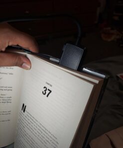 Gritin 9 LED Rechargeable Book Light for Reading in Bed - Eye Caring 3 Color Temperatures,Stepless Dimming Brightness,80 Hrs Runtime Small Lightweight Clip On Book Reading Light for Kids,Studying Black 35 6139DvCsGRL