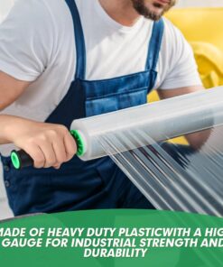 Stretch Film, KAMOTA Stretch Wrap with Handles Industrial Strength, Moving Wrapping Plastic Roll, Shrink Wrap for Pallet Wrap, 15" x 1000 Feet, 4 Pack, 60 Gauge 15 6139rdX9xdL