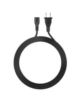 Pwr Long 6Ft 2 Prong Polarized-Power-Cord for Vizio-LED-TV Smart-HDTV D-E-M-Series Others 2 Slot Adapter-AC-Wall-Cable: IEC-60320 IEC320 C7 to NEMA 1-15P UL Listed Black 10 613BrXfBxkL